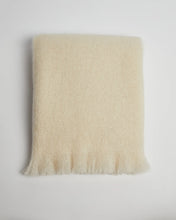 Load image into Gallery viewer, Foxford Off-White Mohair Throw