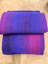 Load image into Gallery viewer, 100% Wool Blanket - Violet/Berry