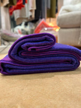 Load image into Gallery viewer, 100% Wool Blanket - Violet/Berry