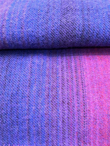 100% Wool Blanket - Violet/Berry