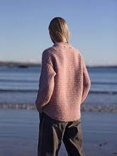 Load image into Gallery viewer, Chunky Ribbed Crew Neck with Curved End at Back PINK
