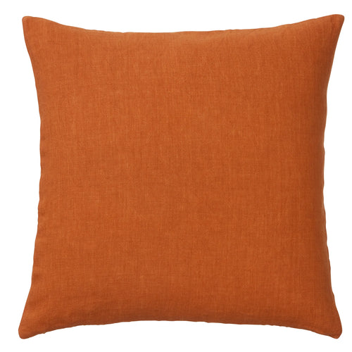 Luxury Light Linen Cushion - SUNSET ORANGE