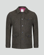 Magee Ballysadare Donegal Tweed Jacket - Grey and Green Herringbone