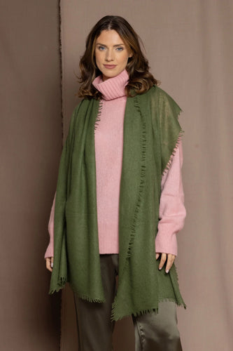 Frankie Cashmere Wrap | Olive