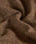 Magee Corrib Herringbone Donegal Tweed Overcoat -  Green & Brown