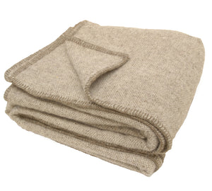 100% Wool Blanket - Fawn