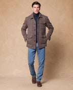 Magee Ballysadare Donegal Tweed Jacket - Navy & Oat Herringbone