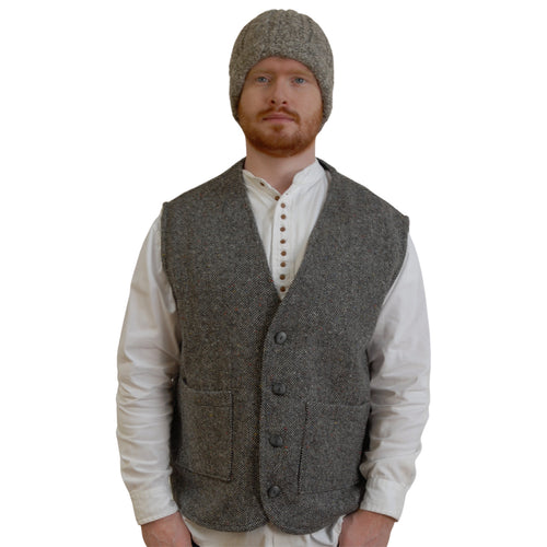 Tweed Waistcoat Granite