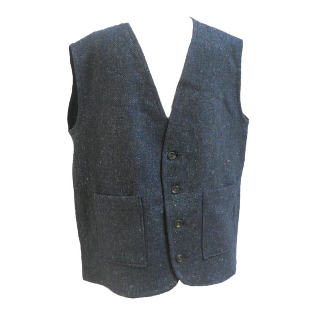 Tweed Waistcoat Blue Fleck