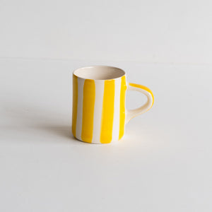 Espresso Cups Candy Stripe - Turmeric