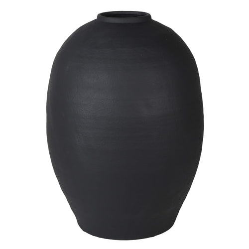 Black Cement Vase